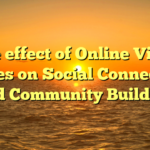 The effect of Online Video games on Social Connection and Community Building